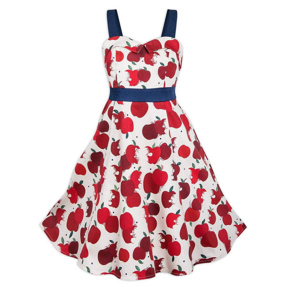 Disney Parks Dress Shop Snow White Poison Apple Retro Fit Flare Dapper Dress S